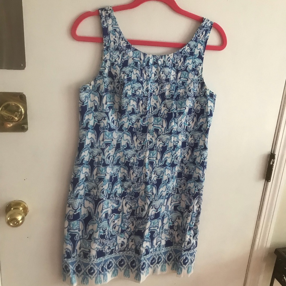 Lilly Pulitzer shift dress- Get Trunky - size 4